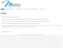 Tablet Screenshot of maidenaccountancy.co.uk
